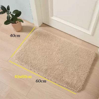 RJVT Microfiber, Polyester Floor Mat(Beige, Medium)