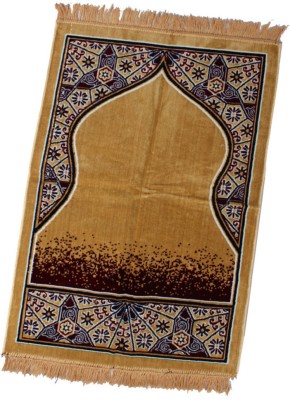 ADIRNY Velvet Prayer Mat(Yellow, Large)