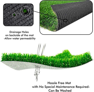 Daissy Raise Plastic Floor Mat(Green, Pack of 2, Free)