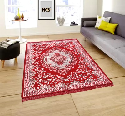 NCS Acrylic Floor Mat(Red, Large)