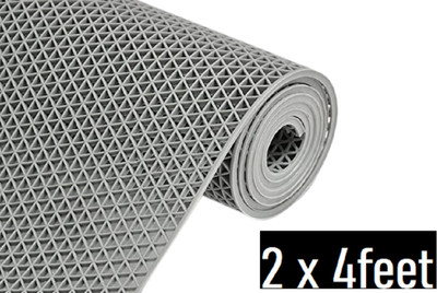 Shoppingzone Rubber Bathroom Mat(Grey Non-Slip Mat 2x4Feet, Large)