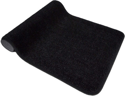 Chhogli Microfiber Bathroom Mat(Black, Medium)