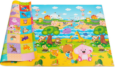 VAYT Polyester Baby Play Mat(Multicolor, Medium)