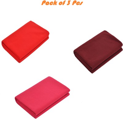 EXOTICE Cotton, Polyester Baby Bed Protecting Mat(Maroon, Peach, Red, 50x70 CM, Small, Pack of 3)