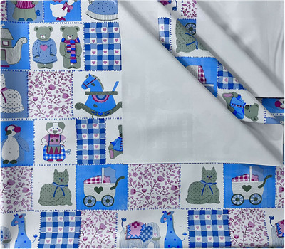 ECOSOFT Rubber Baby Bed Protecting Mat(BLUE ZOO, Extra Large)