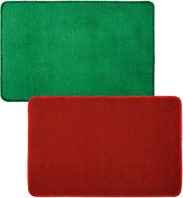 KUBER INDUSTRIES Wool Door Mat(Multicolor, Medium, Pack of 2)