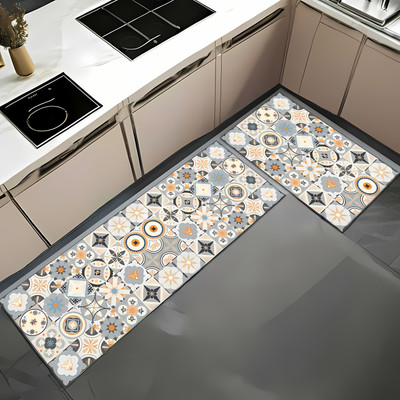 VENUSATURN Rubber Floor Mat(Multicolor, Large, Pack of 2)