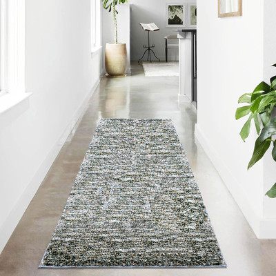 F i Polyester Floor Mat(N.Walnut, Small)