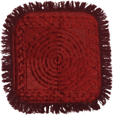 KUBER INDUSTRIES Velvet Prayer Mat(Maroon, Medium)