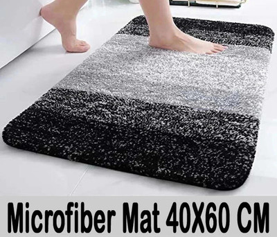 MODERN FAB Microfiber Bathroom Mat(Multicolor, Medium)