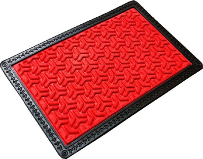 Soweto Rubber Door Mat(Red, Free)