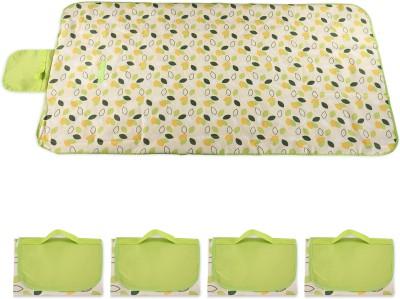 KUBER INDUSTRIES Polyester Chatai Mat(Green, Extra Large, Pack of 5)