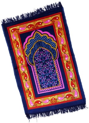 ADIRNY Velvet Prayer Mat(Blue-A, Large)
