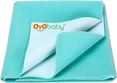 Oyo Baby Cotton Baby Bed Protecting Mat(Sea Green, Small)