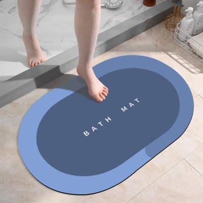 Cantil Rubber Door Mat(Light Blue, Medium)