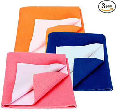 SBTs Cotton Baby Bed Protecting Mat(Multicolor, Pack of 3, Small)