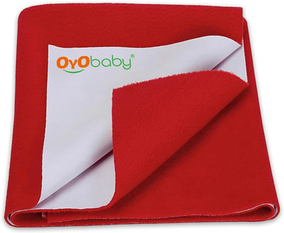 Oyo Baby Cotton Baby Bed Protecting Mat(Red, Small)