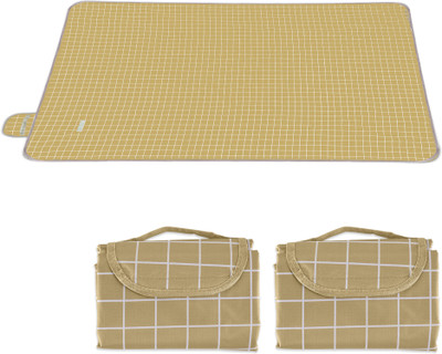 KUBER INDUSTRIES Polyester Chatai Mat(Brown, Extra Large, Pack of 3)