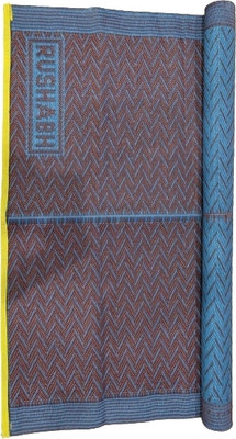 CHIKU CHERRY Plastic Chatai Mat(Blue, Free)