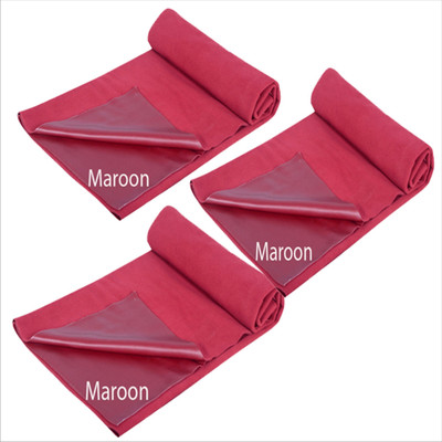 smilykid Polyester Baby Bed Protecting Mat(Maroon, Small, Pack of 2)