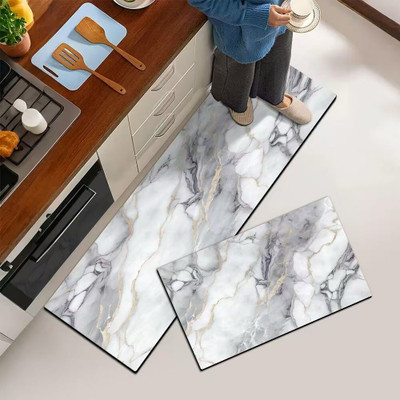DHRUVINE Rubber Floor Mat(White, Free, Pack of 2)