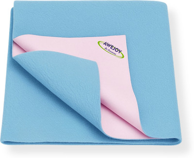 AWEJOY Fleece Baby Bed Protecting Mat(Blue, Small)