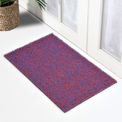 A CUBE LUXURY SOLUTIONS Rubber, PVC (Polyvinyl Chloride) Floor Mat(Blue, Red Mix, Medium)