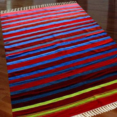 WebDealz Cotton Floor Mat(Random Colours, Extra Large)