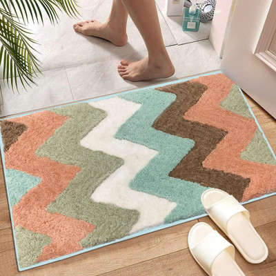 F i Microfiber Door Mat(Rust, Small)