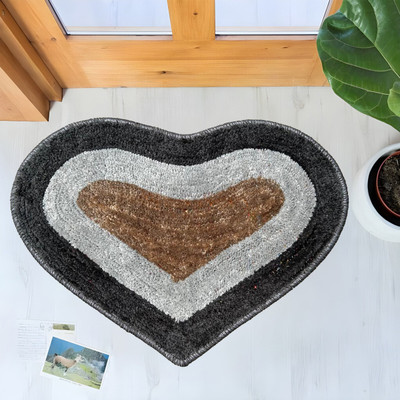ADEQUATe Polyester Door Mat(Grey, Free)