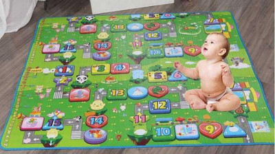 Shiv Traders Nylon Baby Play Mat(Multicolor, Large)