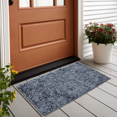EXOTICE Polyester Door Mat(Grey, Medium)