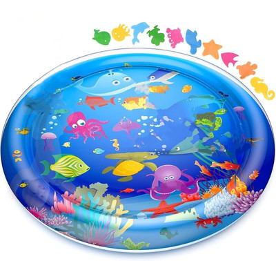 Swara Baby Water Play Mat for Babies and Toddlers Baby for 3 to 24 Months Plastic Round(Plastic, Multicolor)