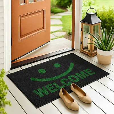TICOLO Rubber Door & Floor Mat(Green, Medium)