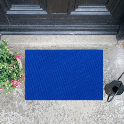 GS Home Rubber Floor Mat(Blue, Free)