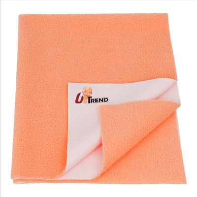 UpTrend Cotton Baby Bed Protecting Mat(Peach, Medium, Pack of 3)