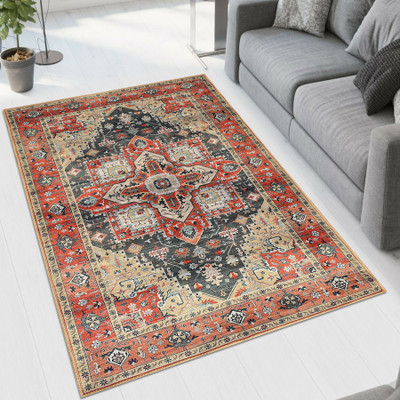 Slayy with Style 91 cm  X 152 cm Velvet Carpet(Rectangle, Red)