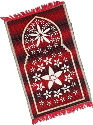 ALRAZA LOOMS Cotton Prayer Mat(Red, Large)