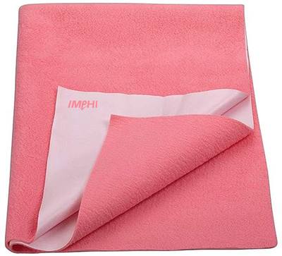 IMPHI Cotton Baby Bed Protecting Mat(Salmon, Extra Large)
