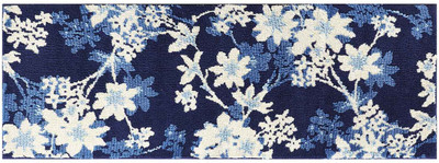 Obsessions Polyester Bathroom Mat(Blue, Free)