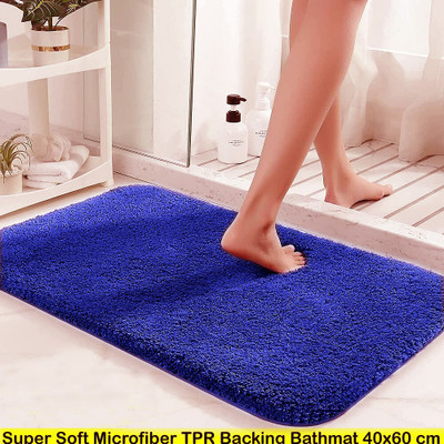 EXOTICE Polyester Door Mat(Blue, Large)