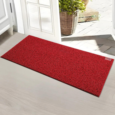 HOMESTIC Rubber Floor Mat(Red, Medium)