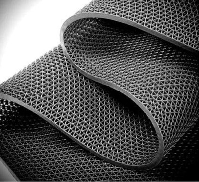 VOBLIN Rubber Floor Mat(Black, Large)
