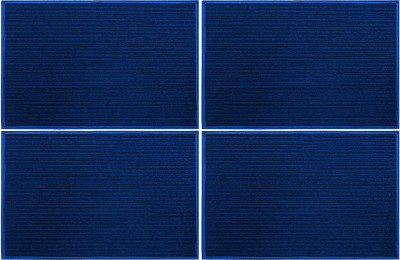 KUBER INDUSTRIES Microfiber Door Mat(Blue, Free, Pack of 4)