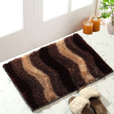 shopgallery Polyester Door Mat(Brown, Large)