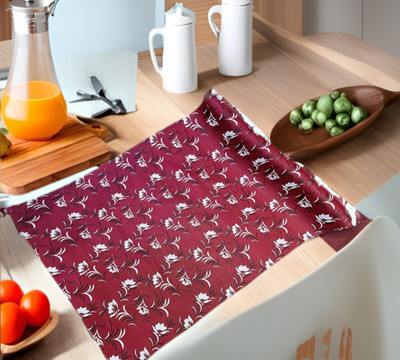 Trendy Rabbit PVC (Polyvinyl Chloride) Drawer Mat(Maroon, Large)