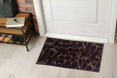 Snug Step Velvet Floor Mat(Multicolor, Medium)