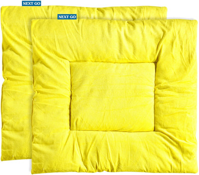 Next Go Microfiber Prayer Mat(Lemon Yellow, Large, Pack of 2)
