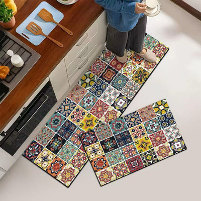 DHRUVINE Rubber Floor Mat(Multicolor, Free, Pack of 2)