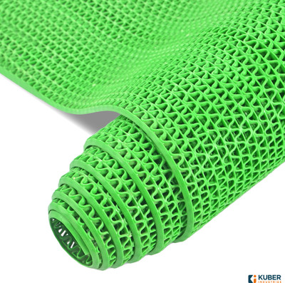 KUBER INDUSTRIES Rubber Bathroom Mat(Green, Large)